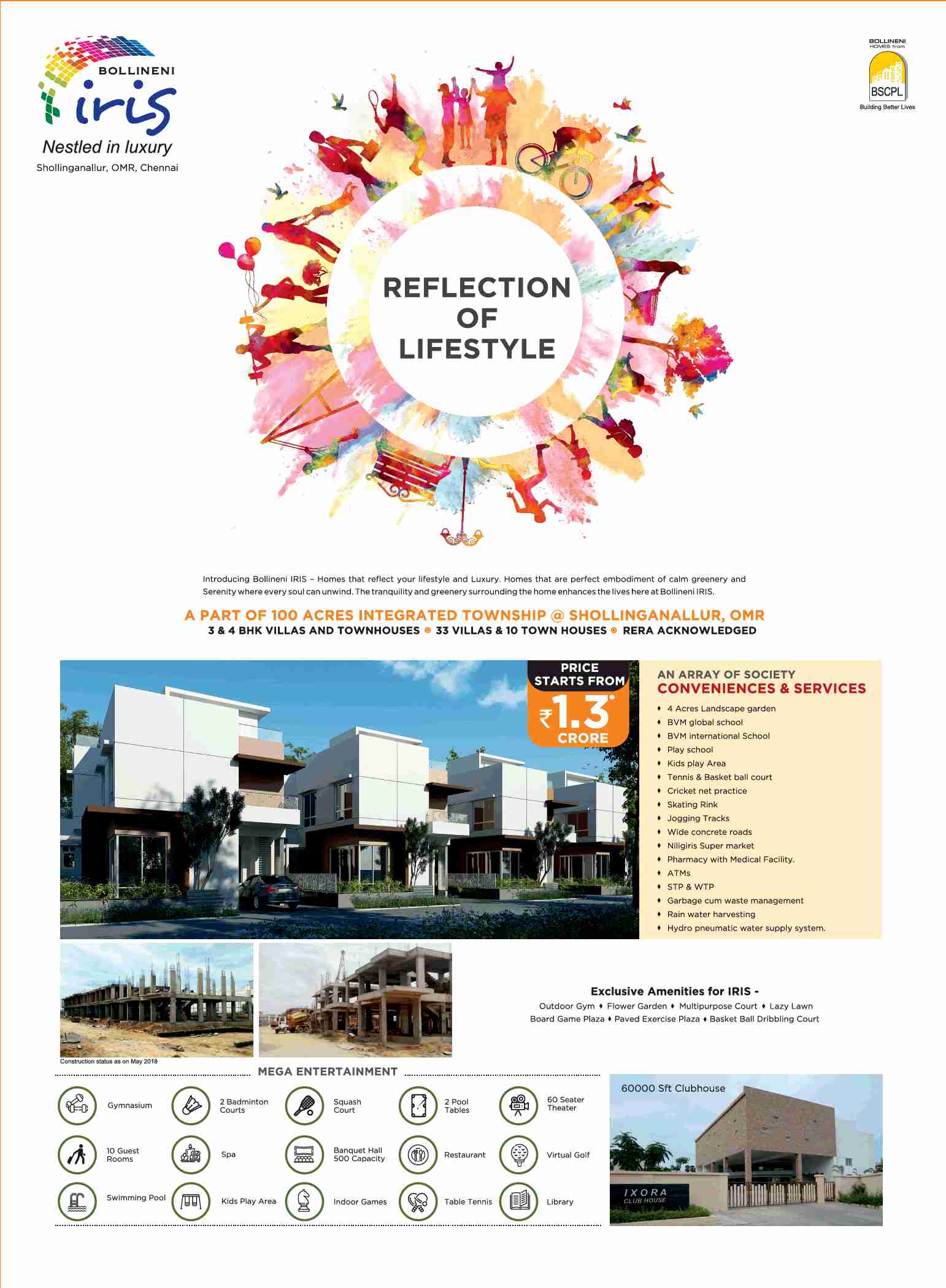 Live in homes that reflect your lifestyle and luxury at BSCPL Bollineni Iris in Chennai